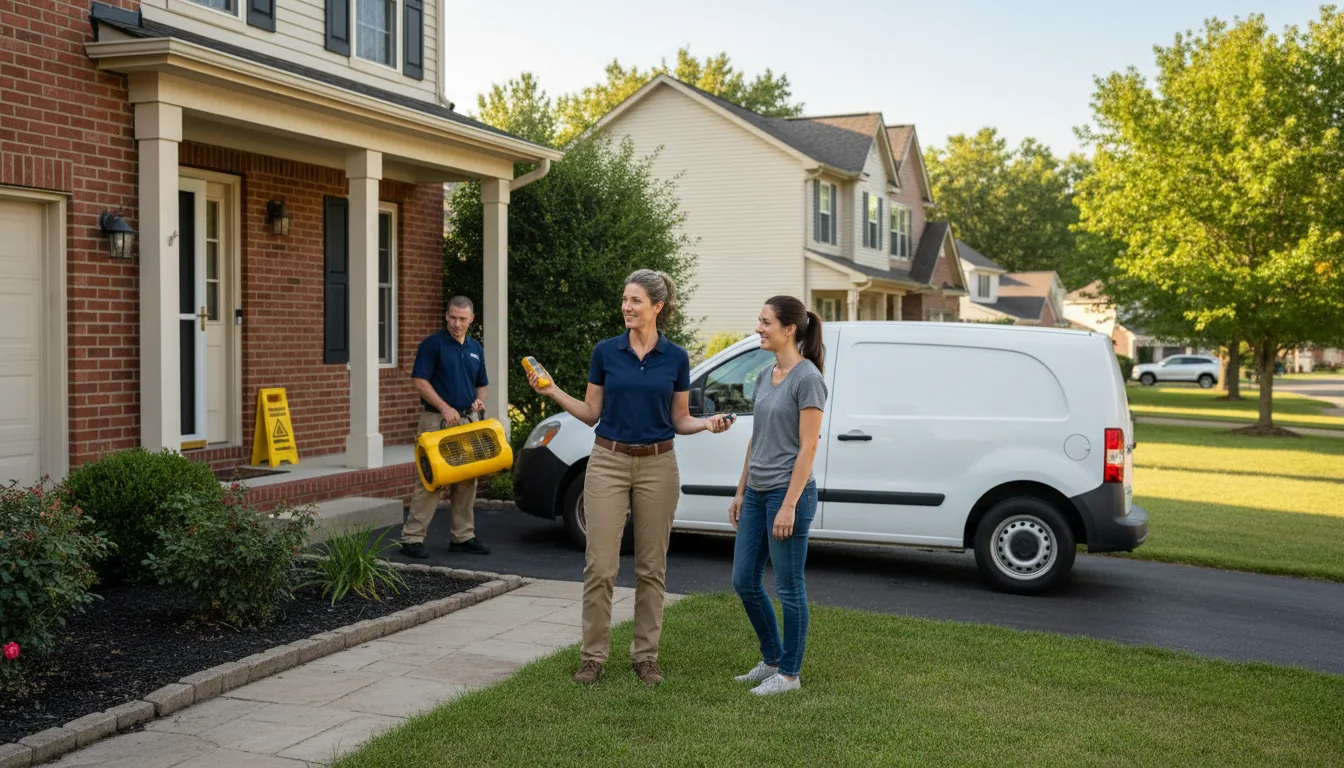 Water restoration image for Water Damage & Restoration Services in Rule, TX